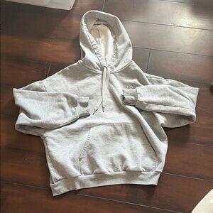 ALO accolade Gray Sherpa-Lined Hoodie